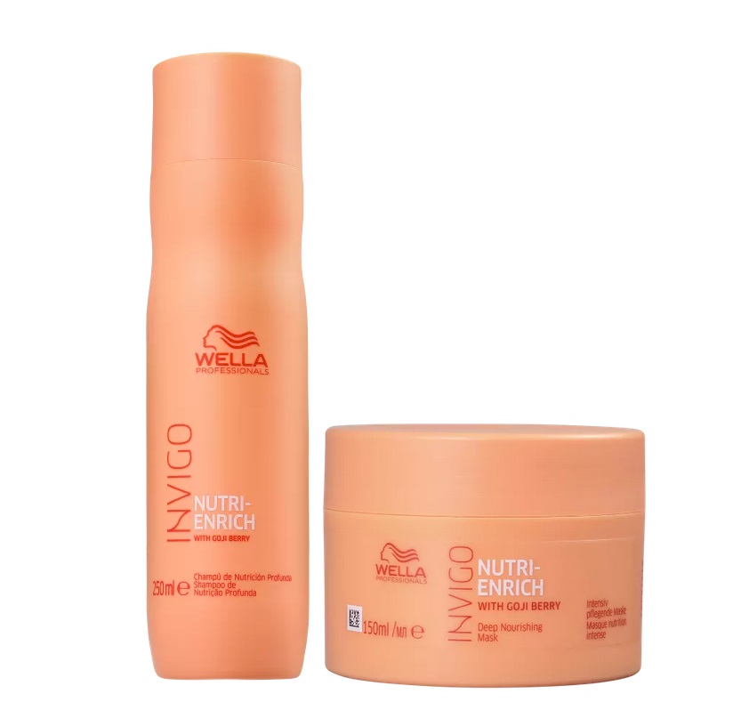 Kit Pequeno Wella Professionals Invigo Nutri-Enrich - Shampoo 250mL + Máscara 150 mL